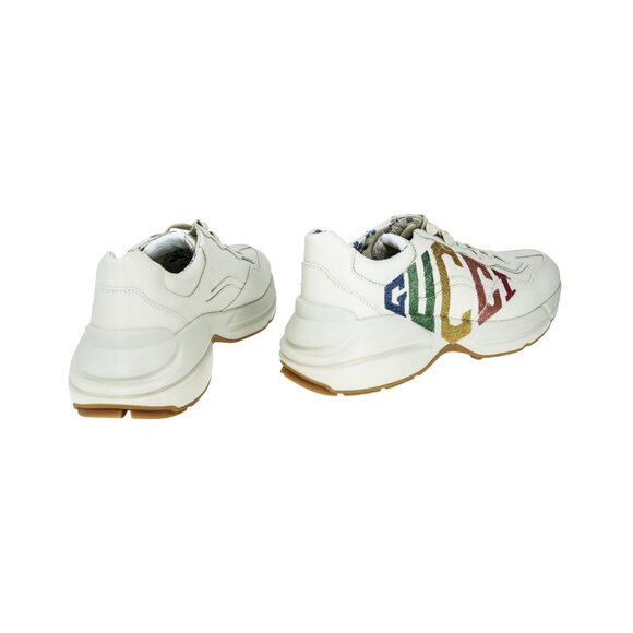 Gucci Women's Rhyton Gucci Logo Sneakers - Picture 4 of 7